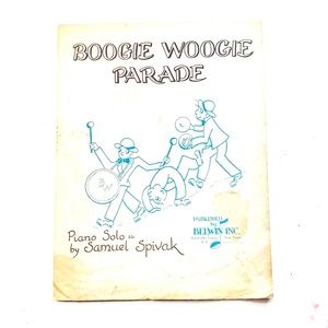 Boogie Woogie Parade Vintage Sheet Music Samuel Spivak